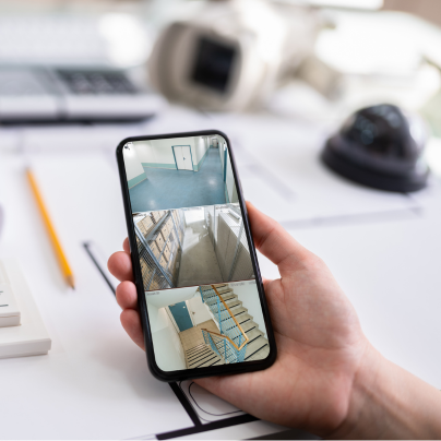 Lake Havasu security camera feed on cell phone